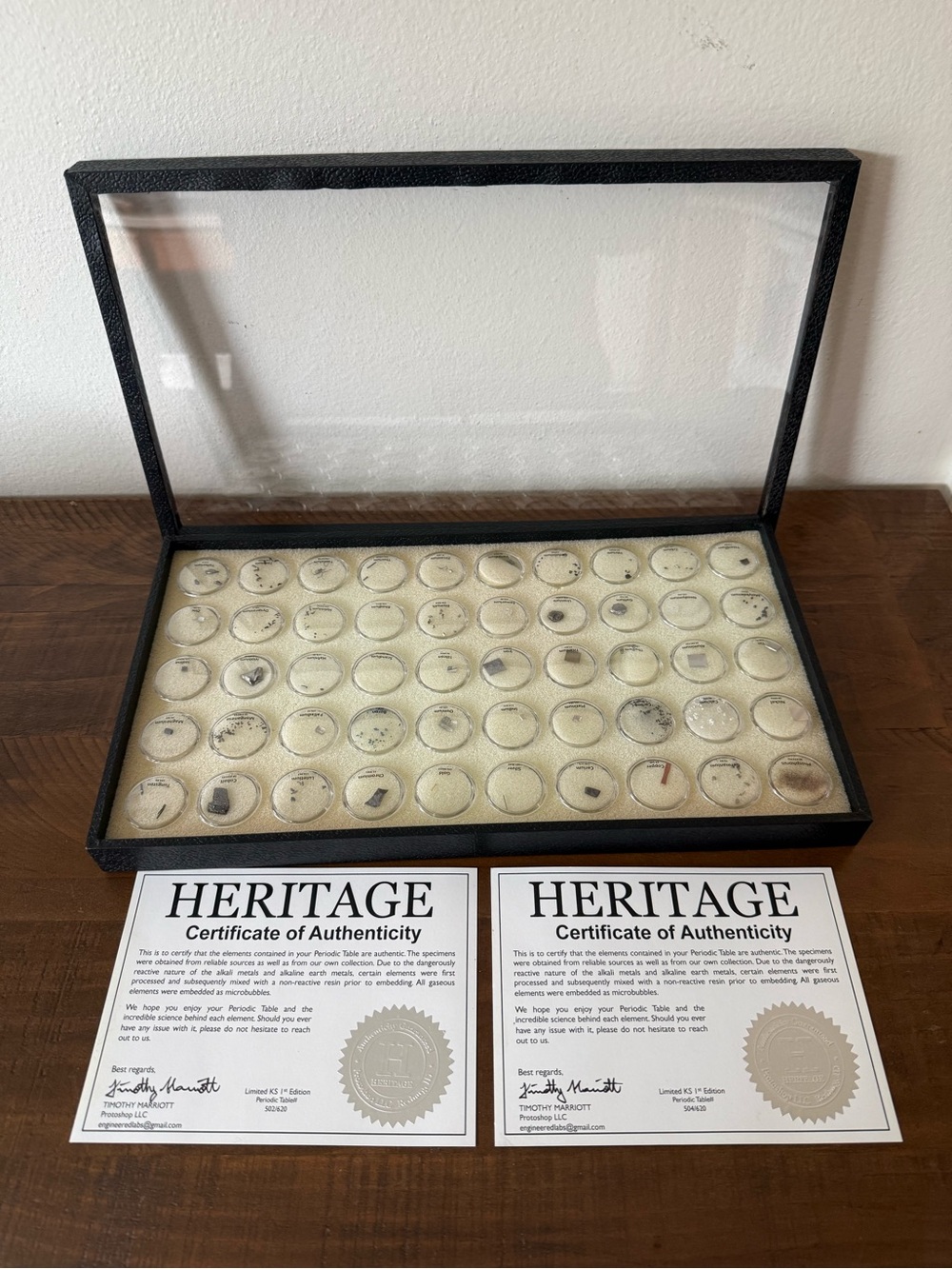 Heritage Periodic Table Limited KS 1st Ed. Collector Set - Real Elements